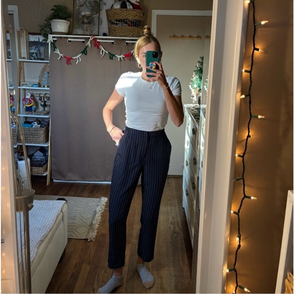 Target a new say stretch pin striped high waisted trousers - Picture 4 of 15